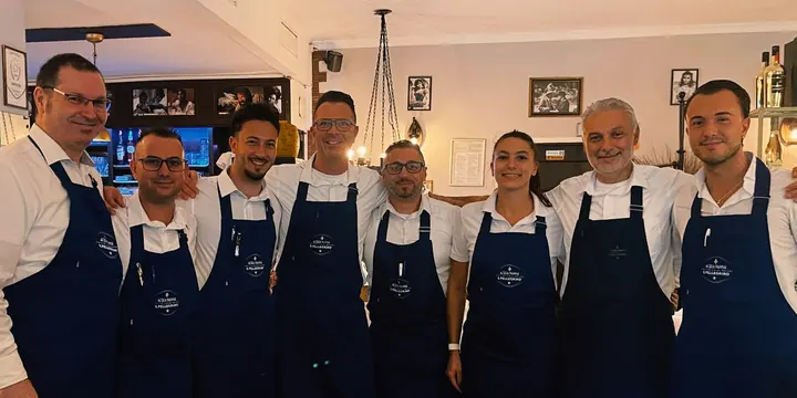 Das Team des Il Carpaccio im Gastraum